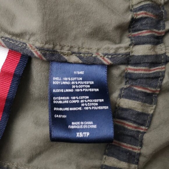 Tommy Hilfiger Ladies Size XS Army Green Zipper & Snap Closure Casual Jacket - Picture 11 of 15